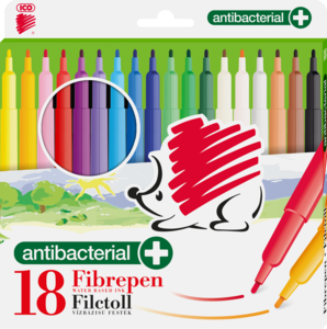 ICO 300 Rainbow antibakteriális rostirón 18db/cs