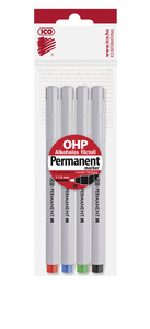 ICO Permanent marker M, 4 db-os készlet