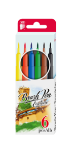 Ecsetiron Ico Brush Pen 6db-os
