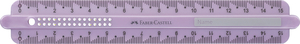 Faber-Castell Vonalzó 15cm-es SPARKLE törésálló vegyes színben (óceánkék,lila,rózsaszín)