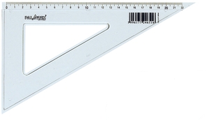 Vonalzó műanyag 60 fokos 20cm