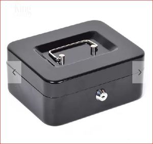 Pénzkazetta 200x160x90mm fekete, King Safe