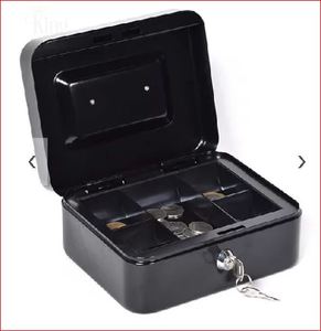 Pénzkazetta 200x160x90mm fekete, King Safe