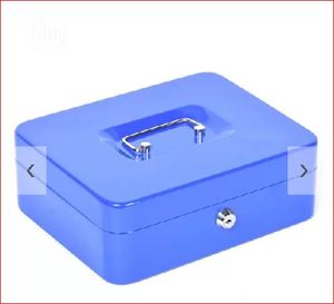 Pénzkazetta 250x180x90mm kék, King Safe