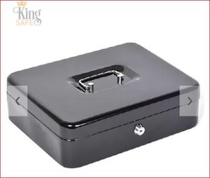 Pénzkazetta 300x240x90mm fekete, King Safe