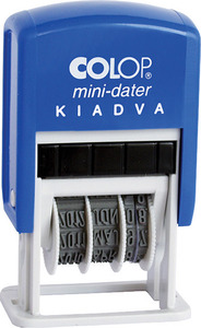Dátumbélyegző COLOP S160/L Kiadva+dátum