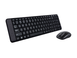 Logitech MK220 Billentyűzet+egér fekete, vezeték nélküli, USB