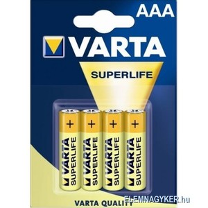 Elem mikro AAA, Varta Super Heavy Duty R4P 4db/bliszter