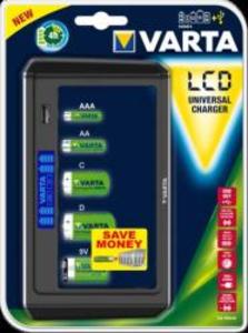 Akkutöltő Varta 'LCD'universal akku nélkül