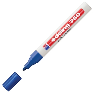 Lakkmarker 750 kerek hegy 2-4mm kék Edding