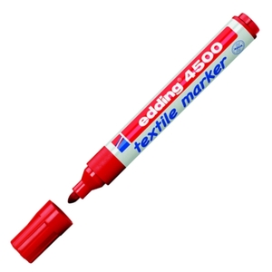 Edding 4500 textilfilc piros