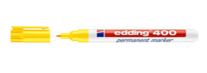 Filctoll Edding 400- alkoholos kerek 1mm sárga