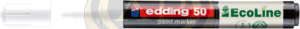 EDDING 50 Lakkmarker, kerek 2-3mm ir&oacute;cs&uacute;cs, feh&eacute;r
