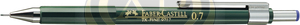 Faber-Castell Nyom&oacute;siron 0.7mm TK-FINE 9717 s&ouml;t&eacute;tz&ouml;ld testsz&iacute;n k&eacute;k sz&iacute;nű nyom&oacute;gomb v&eacute;ggel