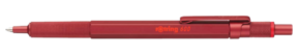 Rotring '600' Golyóstoll, 1,0 mm, nyomógombos, bordó színű fém test
