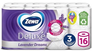Egészségügyi papír Zewa Deluxe 3 rétegű toalettpapír 16 tekercs levendula/lila