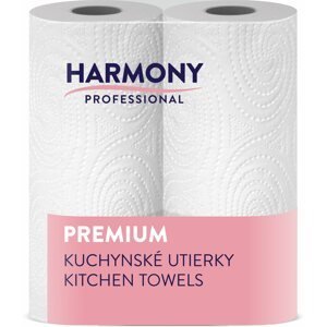 Konyhai kéztörlő 2 rtg. 2 tek. 100% FEHÉR 11 m=50 lap Harmony Professional 1167