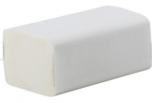 Kéztörlő V hajtogatott 1 rétegű natúr, 250lap/csom, 25x23cm/lap