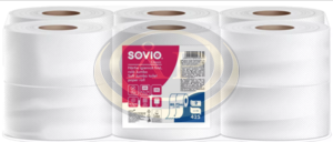 SOVIO toalettpap&iacute;r 80,75mtr 18cm &aacute;tm&eacute;rő 2 r&eacute;tegű 100% cellul&oacute;z