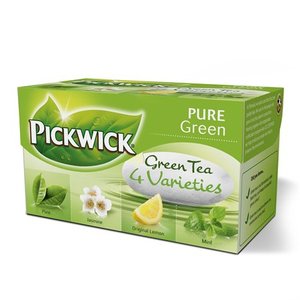 Pickwick zöld tea variációk III. 35g pure,jázmin,lemon,min