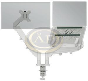 Leitz Ergo Dual helytakar&eacute;kos monitor- &eacute;s laptopkar, vil&aacute;gosz&uuml;rke
