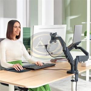 Leitz Ergo Dual helytakar&eacute;kos monitor- &eacute;s laptopkar, s&ouml;t&eacute;tsz&uuml;rke