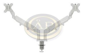 Leitz Ergo Dual helytakar&eacute;kos monitorkar k&eacute;t monitorhoz, vil&aacute;gos z&uuml;rke