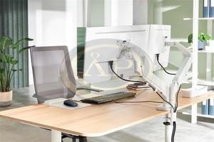 Leitz Ergo Dual helytakar&eacute;kos monitorkar k&eacute;t monitorhoz, vil&aacute;gos z&uuml;rke