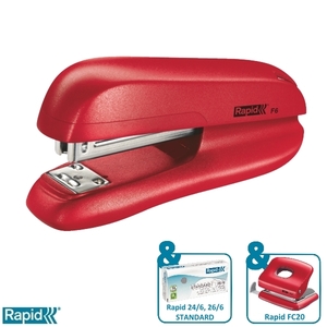 Tűzőgép Rapid F6 piros max. 20 laphoz 5000270