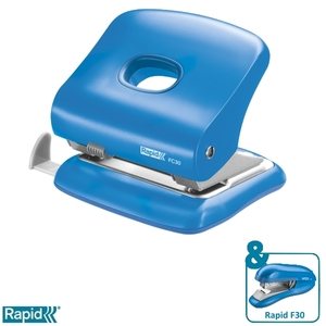 Lyukasztó Rapid FC30 élénk kék max. 30 laphoz 5000359