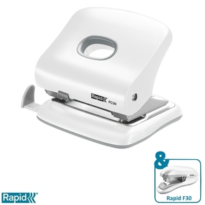 Lyukasztó Rapid FC30 fehér max. 30 laphoz 5000363