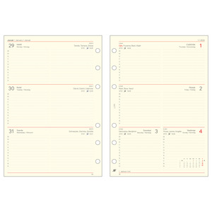 Betétlapcsomag gyűrűs kalendáriumhoz HETI tervező -L311 SATURNUS,  2026.év