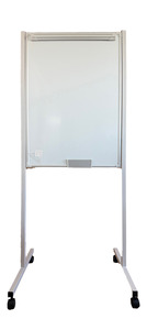 Flipchart tábla görgős, mágneses irható felület, 70x100cm