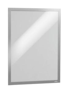 Bemutató tábla Durable Információs Magaframe A/3 öntapadó mágneses kerettel ezüst 2 db/cs 4873/23