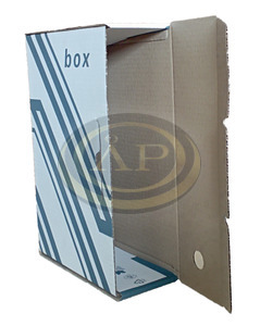 Archiv&aacute;l&oacute; doboz 355x250x100 mm, feh&eacute;r/sz&uuml;rke