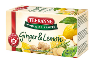 Tea Teekanne World of Fruits gyömbér és citrom 20x1,75g