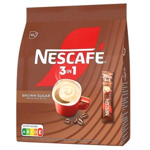 Instant kávé stick, 10x16,5 g, NESCAFÉ 3in1, barna cukorral