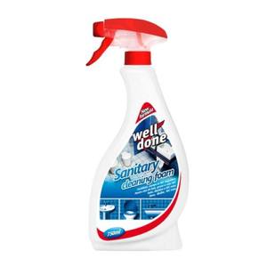 Szaniter tisztító hab , Well Done 750ml