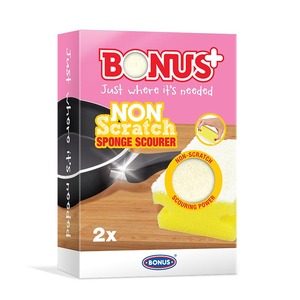 Bonus formázott mosogató szivacs, teflonos felületekhez 2db/cs