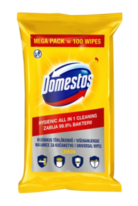 Domestos higikendő utántöltő, 100db citrom