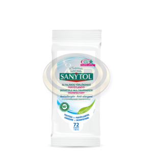 Sanytol antiallerg&eacute;n fertőtlen&iacute;tő tiszt&iacute;t&oacute;kendő 72db
