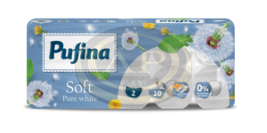 PUFINA Soft White toalettpap&iacute;r 10 tek 150 lap 2 r&eacute;tegű