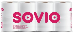 Sovio toalettpapír 8 tekercs 250 lap, 3 rétegű 100% cellulóz