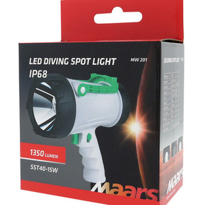 MAARS MW 201 tölthető vízálló LED lámpa 15W IP68 1350 lumen