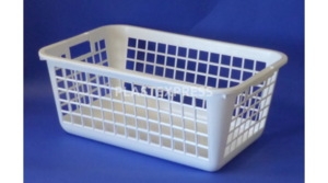 Kosár 600x39x250mm 40L műa, füles, rácsos