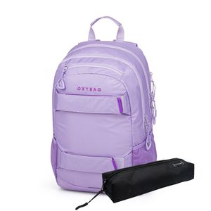 P+P OXY SPORT Violet Diák hátizsák + tolltartó  1-49225E
