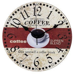 Falióra Fából; COFFEE, Átmérő:30 cm