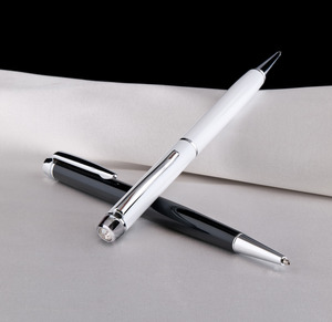Golyóstoll 'MADE WITH SWAROVSKI ELEMENTS', fehér, Lily Pen, fehér kristállyal 14cm ÚJ!