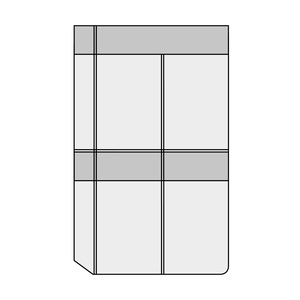 Saturnus betétlap L335 Névjegykártyatartó gyűrűs kalendáriumhoz elválasztólap 2026.év