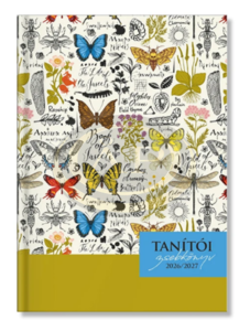 Tan&iacute;t&oacute;i zsebk&ouml;nyv pd 2026-2027 pap&iacute;rbor&iacute;t&oacute; Butterflies
